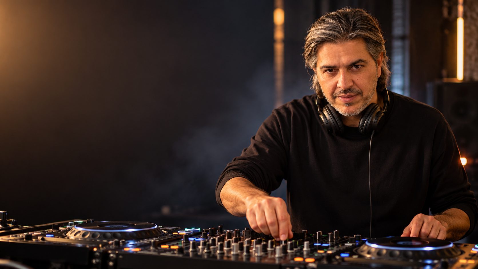 George Kara at the DJ console